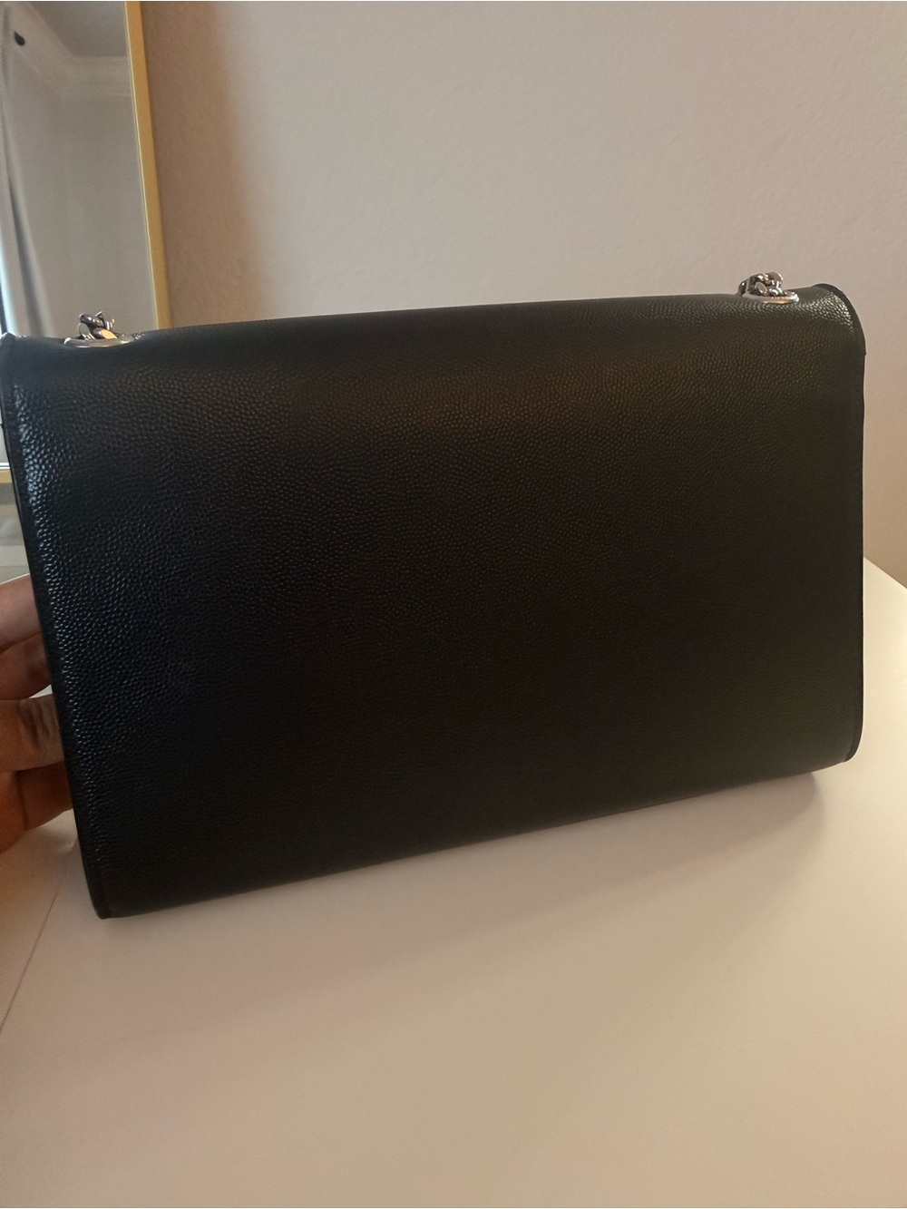 Saint Laurent Black Leather YSL Chain Crossbody Bag - Picture 5 of 9